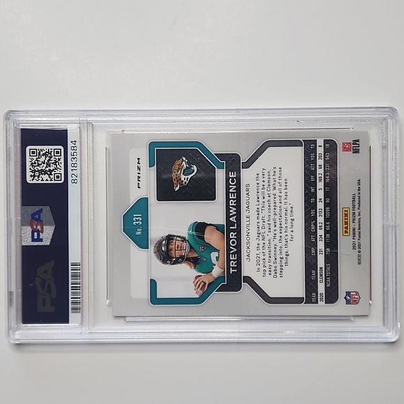 Trevor Lawrence ~ 2021 Prizm ~ Rookie ~ Disco Prizm ~ PSA 9 - Picture 2 of 3